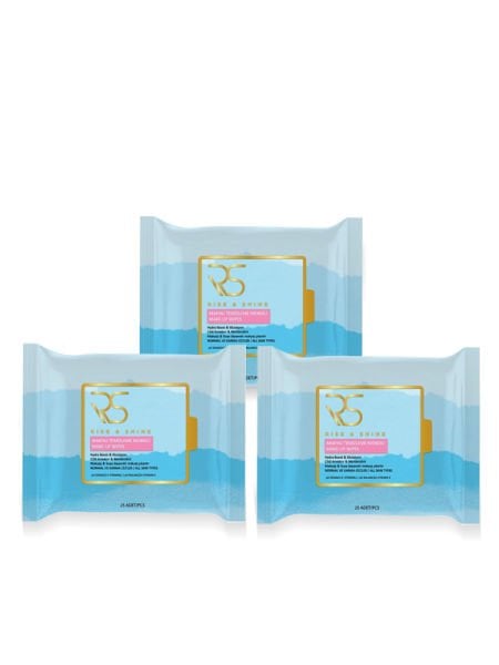 Rise & Shine Makyaj Temizleme Mendili - 25 'li X 3 Adet