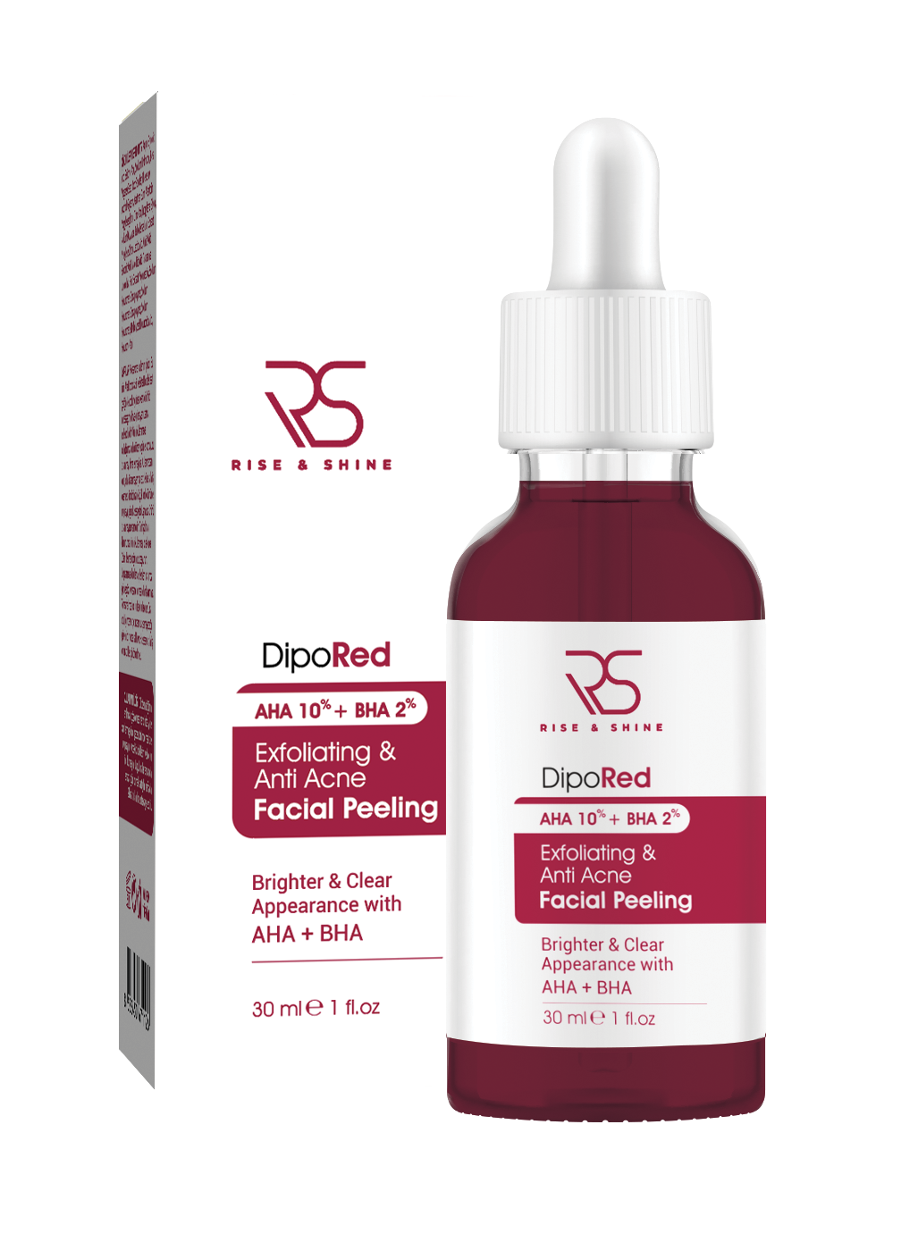 Rise & Shine Exfoliating Facial Red Peeling Serum - 30 ML