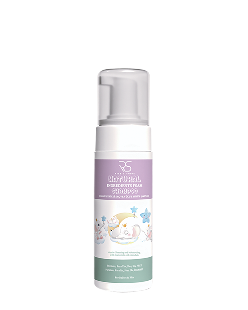 Rise & Shine Doğal Özlü Köpük Saç ve Vücut Bebe Şampuanı - 200 ML