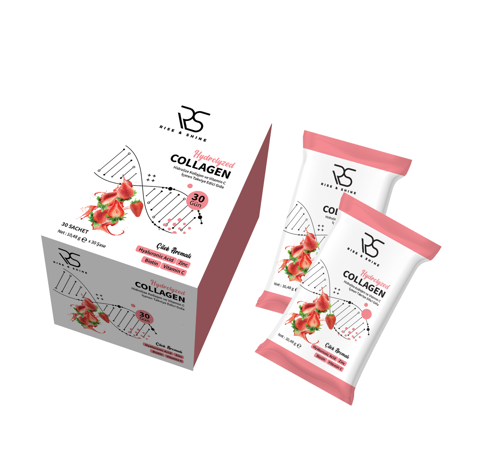 Rise & Shine Collagen Çilek Aromalı - 30 Şase