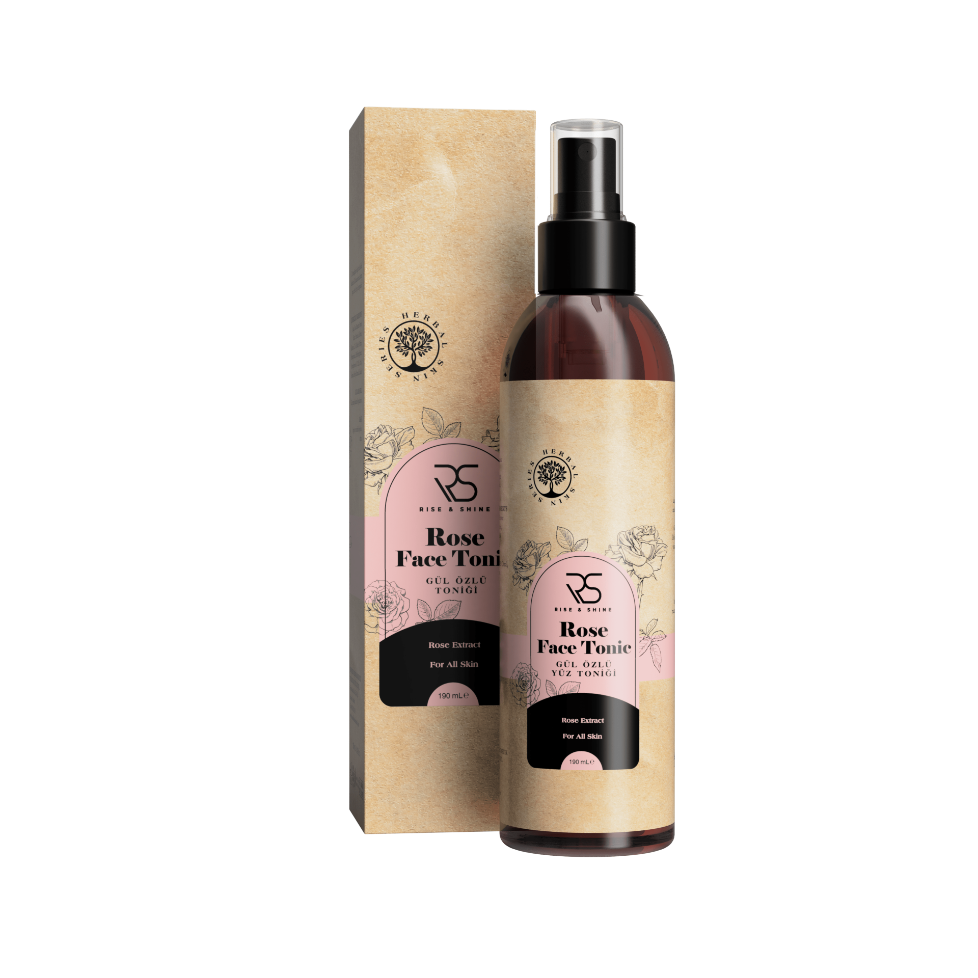 Rise & Shine Gül Özlü Yüz Toniği - 190 ML