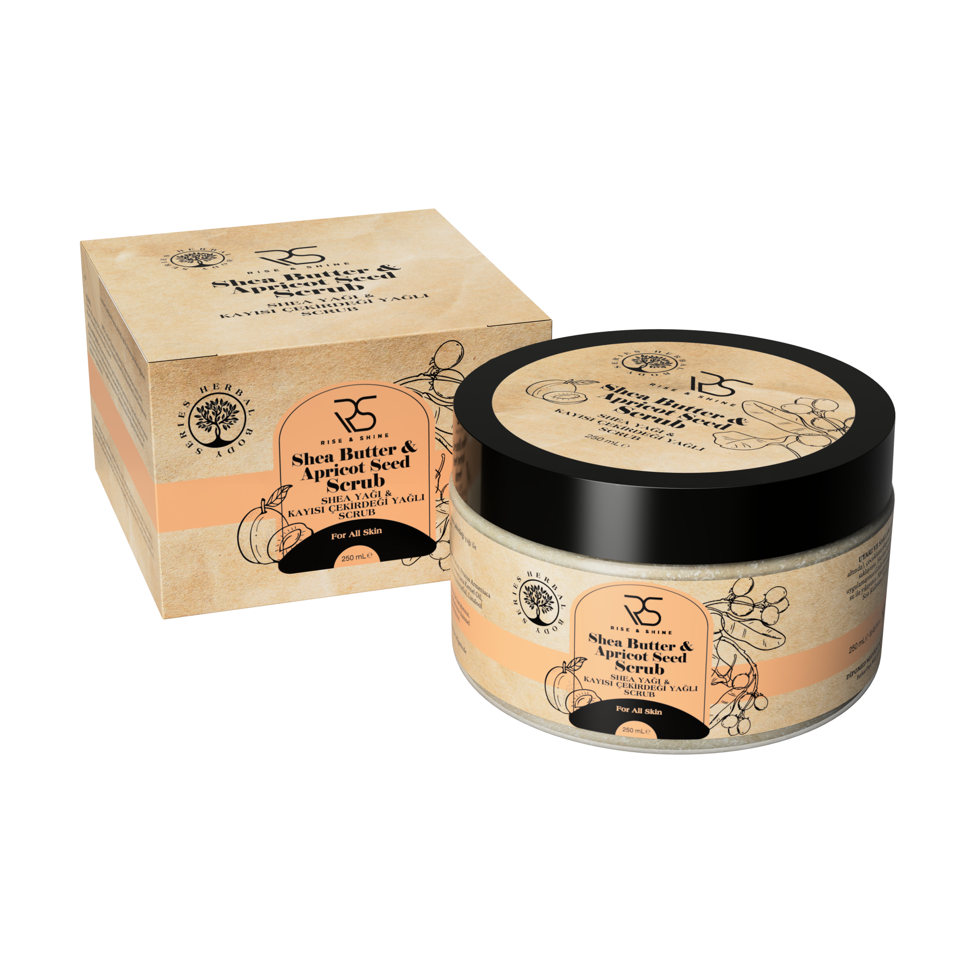 Rise & Shine Shea Butter & Kayısı Çekirdekli Scrub - 250 ML