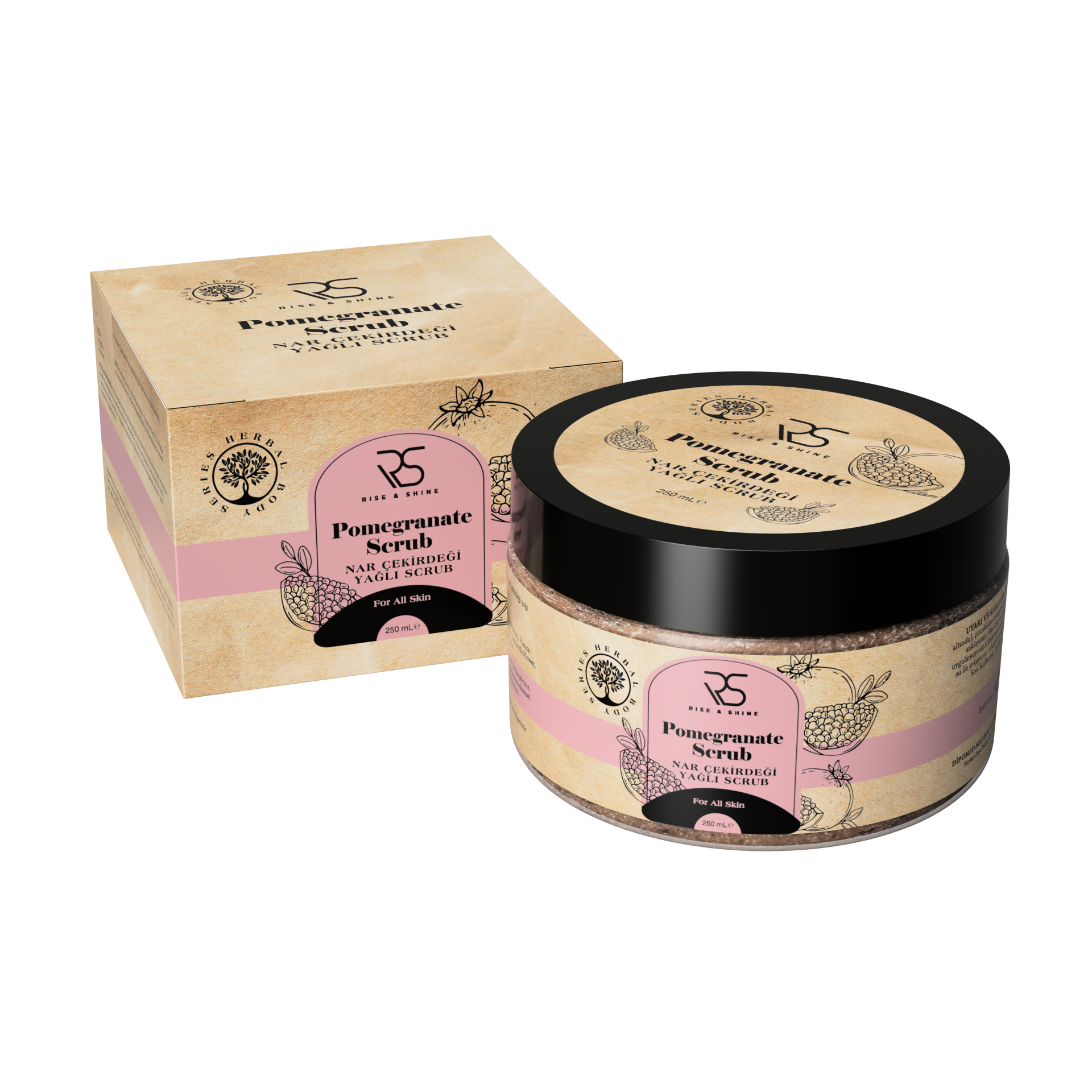 Rise & Shine Nar Çekirdeği Yağlı Scrub - 250 ML